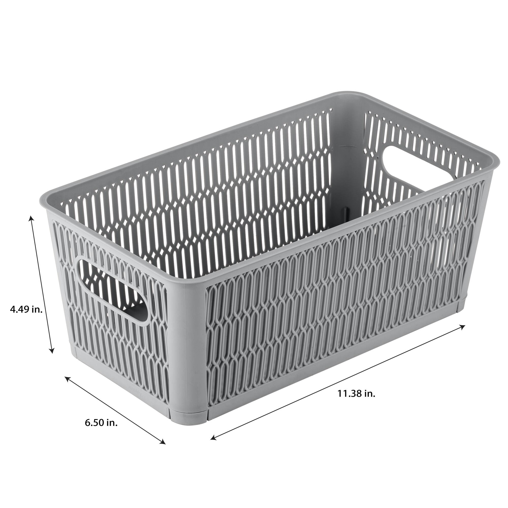 Simplify Slide 2 Stack It Small Storage Tote Baskets